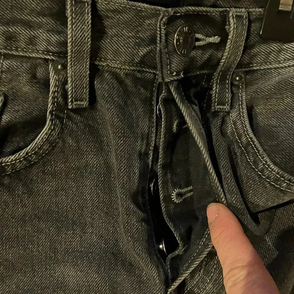 NWT Anthropology Edwin Hana Crop Denim Jeans Rapture Size 26 Straight Leg - Picture 6 of 8